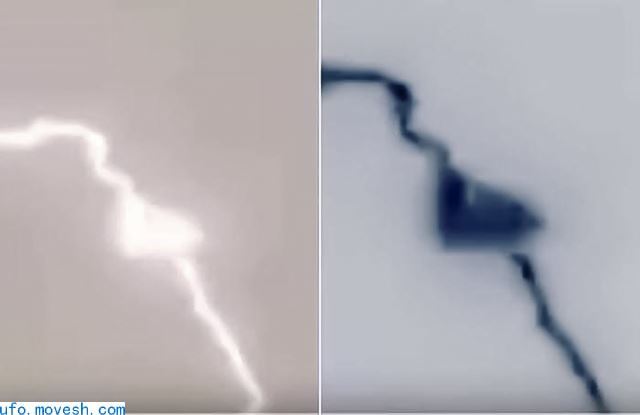 捷克闪电中惊现会充电的三角形UFO！
