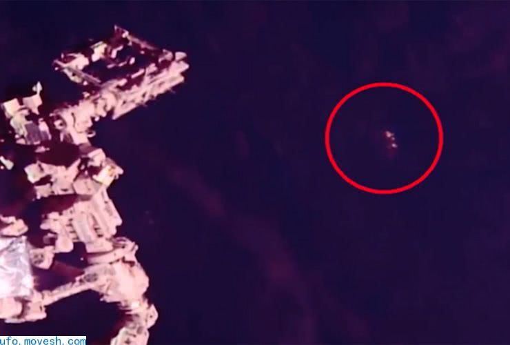 国际空间站附近疑似出现神秘三角形UFO 大小如同战舰